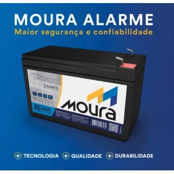 Bateria Estacionaria VRLA Moura12V Alarme