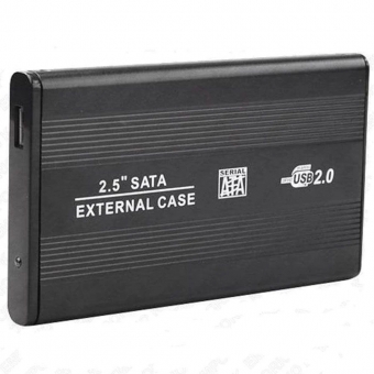 Gaveta Case HD Sata 2,5 USB 2.0 TSA Preto/Prata - CS-01