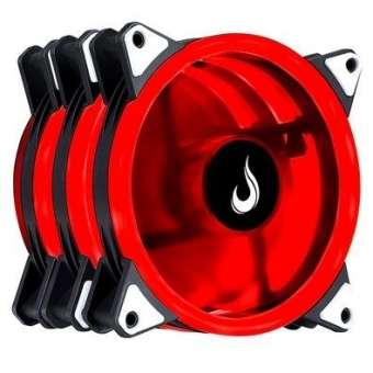 Kit Cooler Fan com 3un 120mm Rise Mode Smart RM-FN-02-RGB 12v