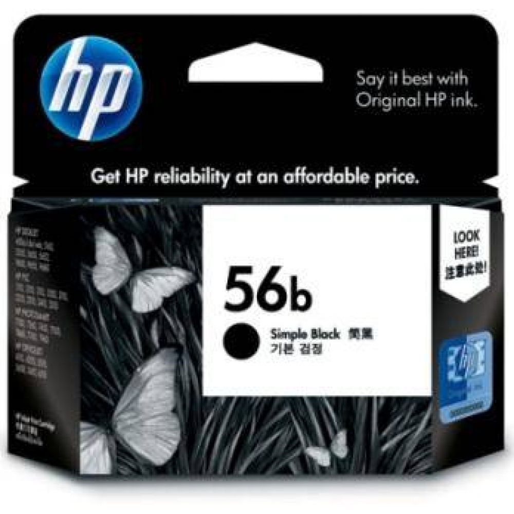 Cartucho HP 56B preto 19ML C6656B Every Day Original