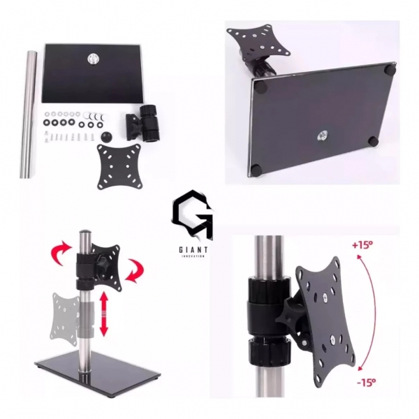 Suporte para Monitor de mesa 12 Ate 27 pol Giant Innovation Gt Preto (Mostruario)