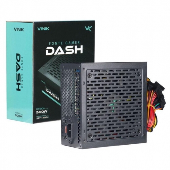 Fonte de alimentação ATX 500W Vinik Dash VFG500WP