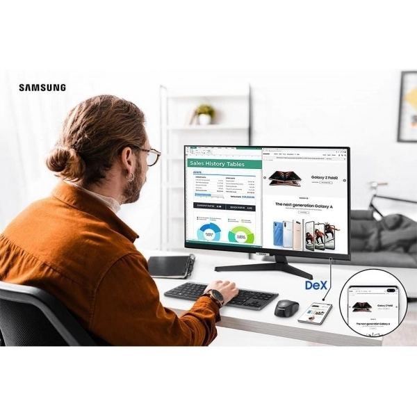 Monitor LED 24’ Full HD IPS HDR Samsung Smart M5 S24AM506NL Bluetooth