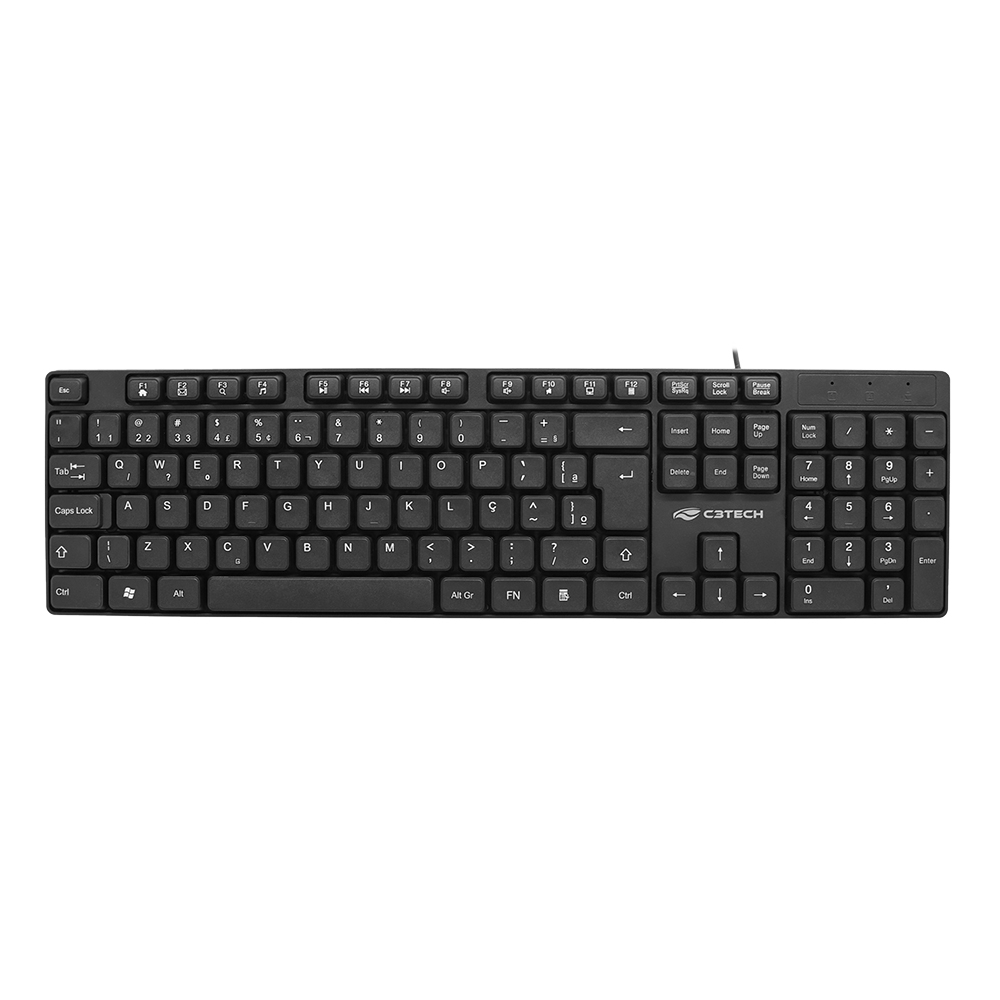 Teclado USB C3 Tech KB-M10BK Preto