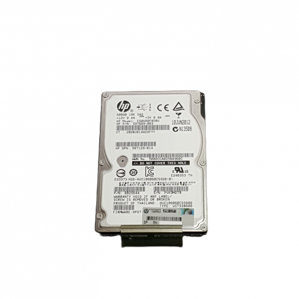 HD SAS-2 Servidor 600gb 10000RPM 16MB 6G HP EG0600FBDBU EVA 2,5 sem gaveta| USADO