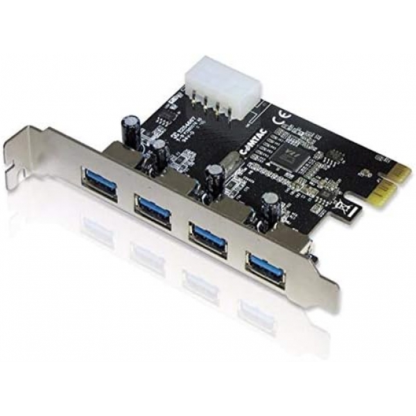 Placa PCI-E USB 3.0 4 Portas F3 Chipset Realtek 8111E
