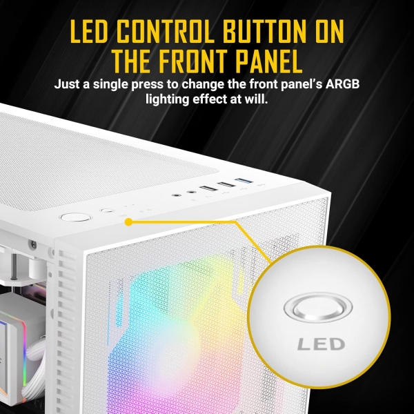 Gabinete Gamer Antec NX410 W V2 - Branco - sem Fonte