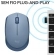 Mouse sem Fio USB Logitech M170 - Azul Gray