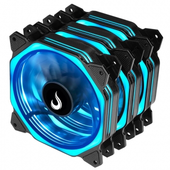 Kit Cooler Fan com 3un 120mm Rise Mode Aura RM-AU-02-RGB 12v