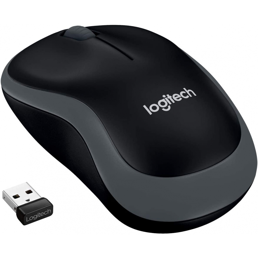 Mouse sem Fio USB Logitech M185 - Cinza