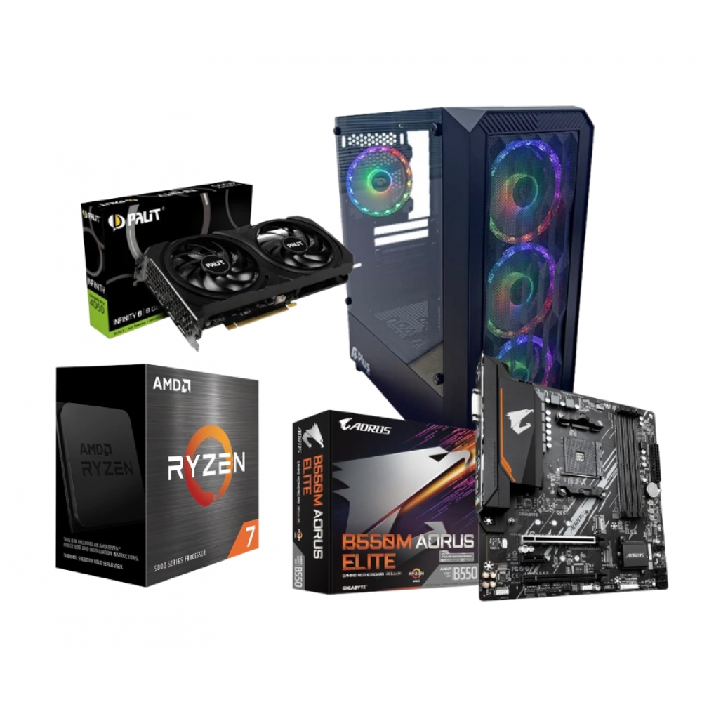 PC Charm Gamer AMD Ryzen 7 5700X3D 32GB DDR4 1TB NVME  RTX4060 8GB GDDR6