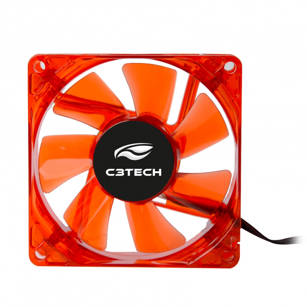 Cooler para Gabinete 8Cm C3 Tech LED F7-L50RD Vermelho
