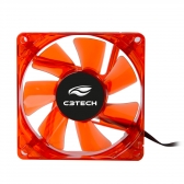 Cooler para Gabinete 8Cm C3 Tech LED F7-L50RD Vermelho