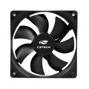 Cooler para Gabinete 12cm C3 Tech F7-100BK Preto