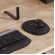 Mouse Pad Preto com Apoio Ergonomico Reliza