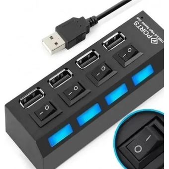 Hub USB 2.0 4 Portas Knup HB-T63