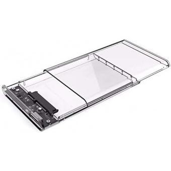Gaveta Case HD Sata 2,5 USB 3.0 Transparente