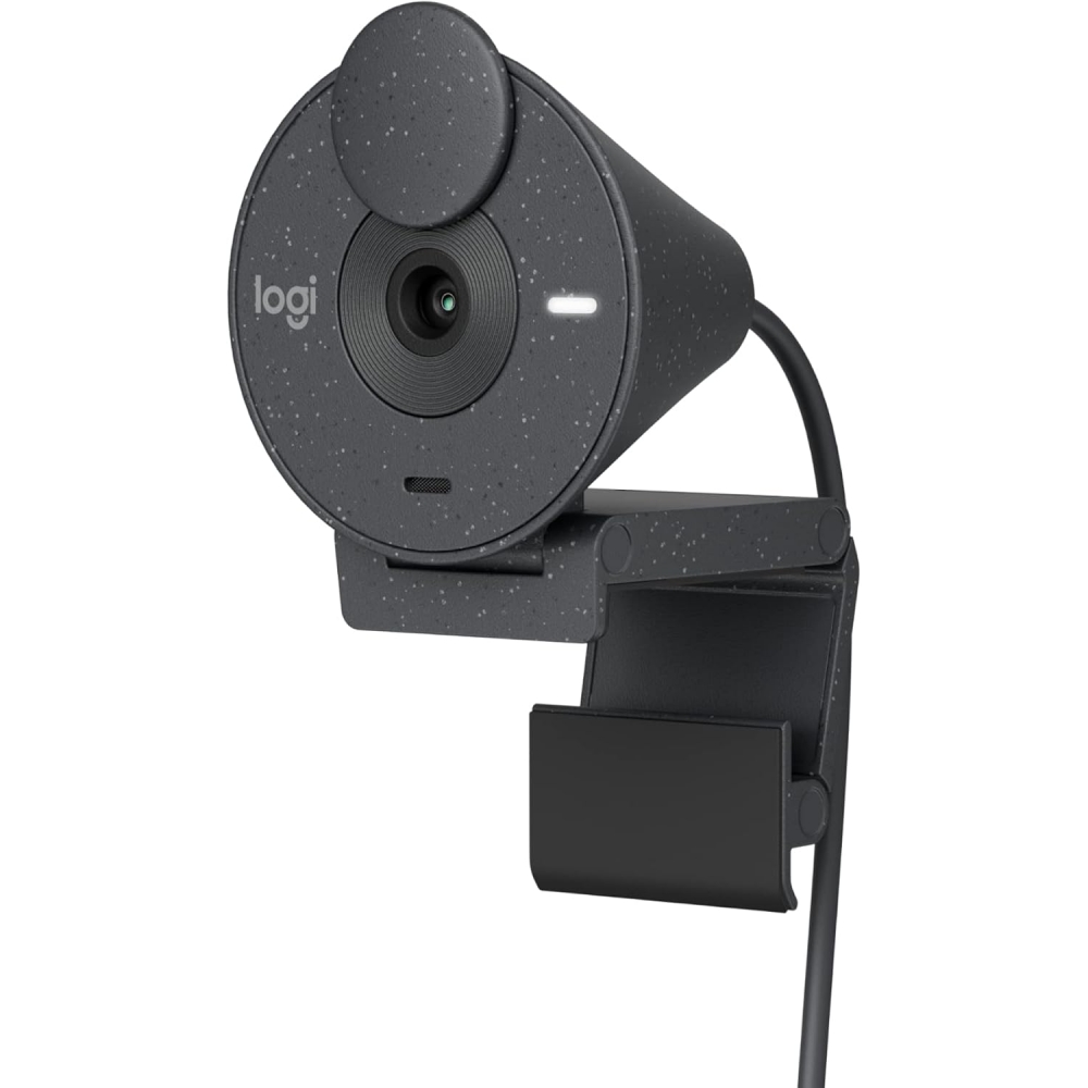 Web Cam Full HD 1080P Logitech Brio 300 Preta