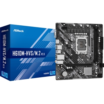 Placa Mae ASRock H610M-HVS M.2 R2.0 DDR4 LGA 1700