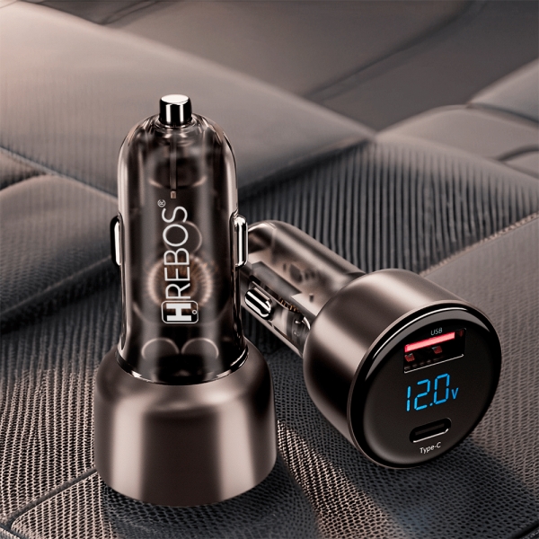 Carregador Veicular USB Celular 48W HRebos CRV-501