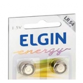 Bateria Alcalina ELGIN 1,5V LR54 com 2UN - Moeda Peq