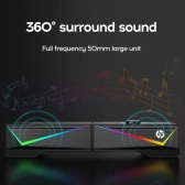 Caixa Som 2.0 Soundbar HP DHE-6005 6W RGB