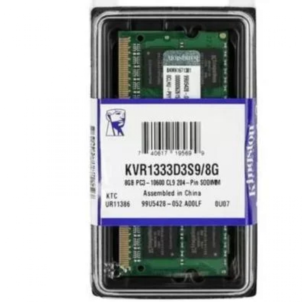 Memoria DDR3 8GB 1333Mhz LV Kingston para Notebook