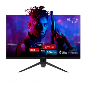 Monitor Gamer LED 27´ 240Hz 1ms Freesync Level Elite Flat
