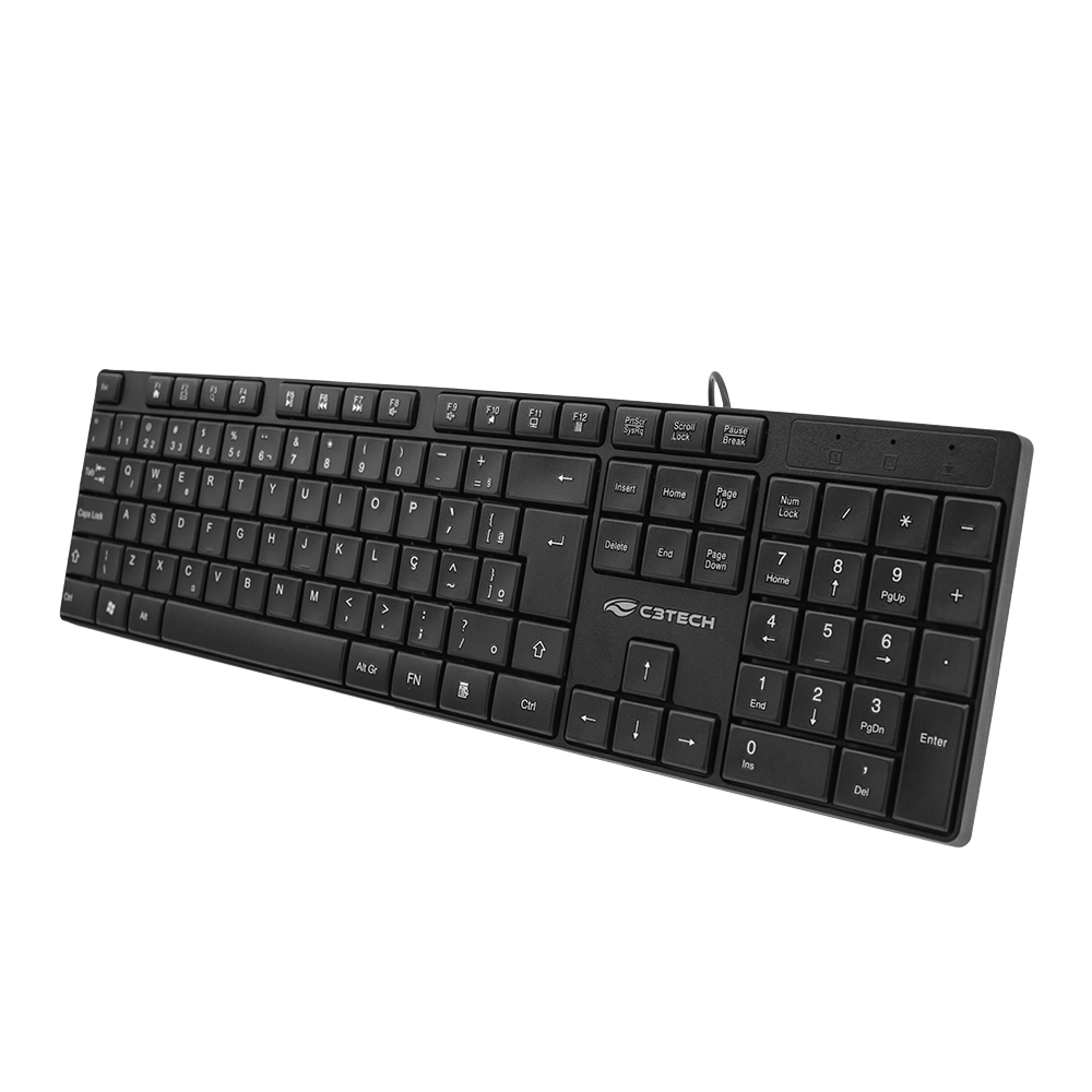 Teclado USB C3 Tech KB-M11BK Preto