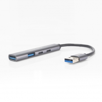Hub USB 3.0 com 1P 3.0 1P 2.0 2P C C3 Tech HU-C330SI