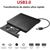 Gravador USB CD/DVD Externo Slim MR0013
