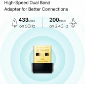 Adaptador USB Wireless AC600 TP-LINK T2U Nano