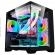 Gabinete Gamer Micro ATX  Kmex  CG10KN Space Aquario Black Sem fonte Sem Fan