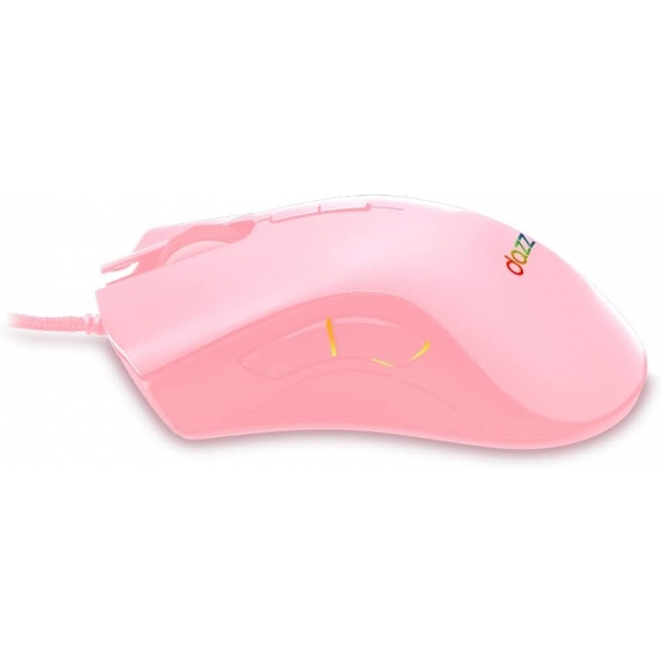 Mouse Gamer Dazz Mizard Rosa 12000Dpi