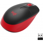 Mouse sem Fio USB Logitech M190 - Vermelho
