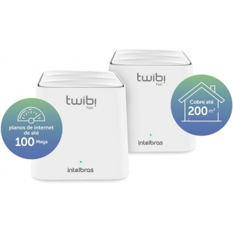 Roteador Wireless AC1200 Intelbras Mesh Twibi Fast (kit c/2)