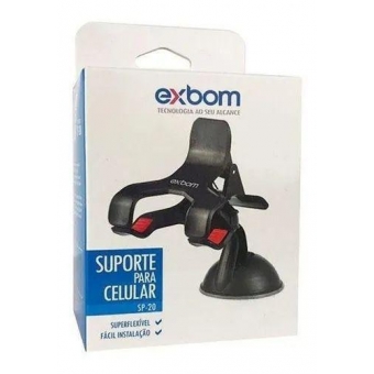 Suporte Para Celular Veicular Clipe Duplo Exbom SP-20