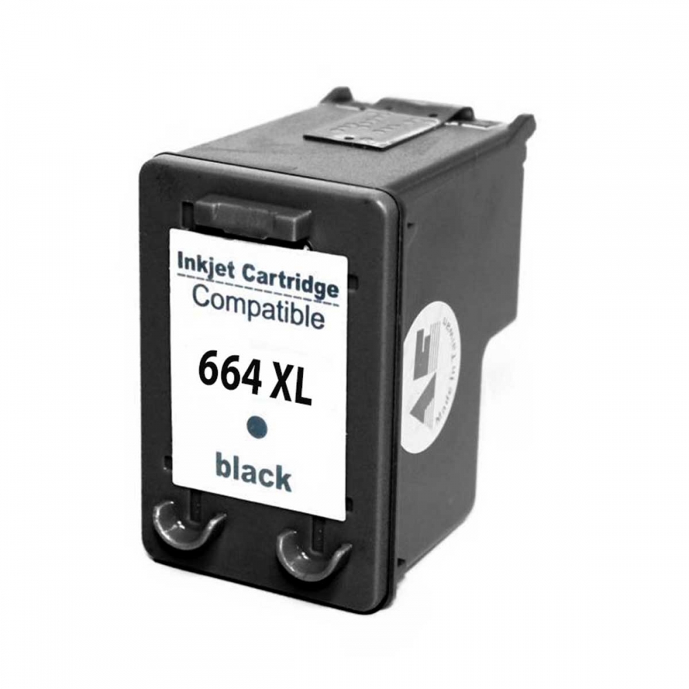 Cartucho HP 664 XL preto 14ML  compatível