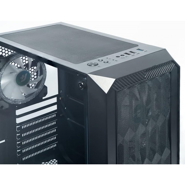 Gabinete Gamer ATX  APlus Tech Zohar AP-GB-4780 sem Fonte com 4 Fans A-RGB