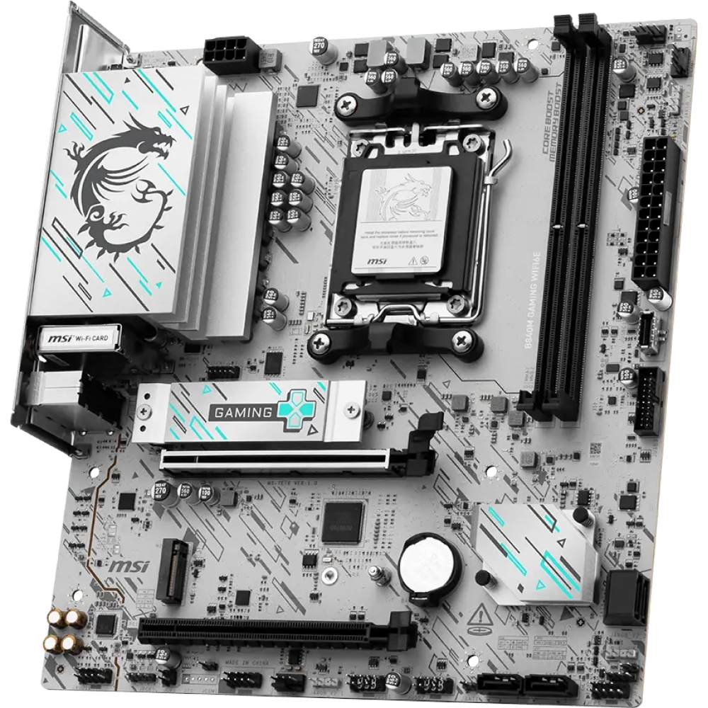 Placa Mae MSI B840M Gaming Wifi 6E- AM5 DDR5 Ryzen 9000 series mATX