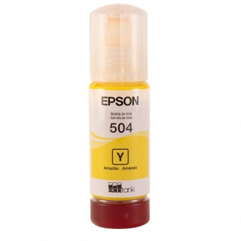Garrafa de Tinta Epson T504 70ml - Amarelo