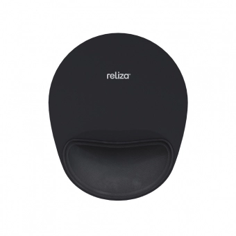 Mouse Pad Preto com Apoio Ergonomico Reliza