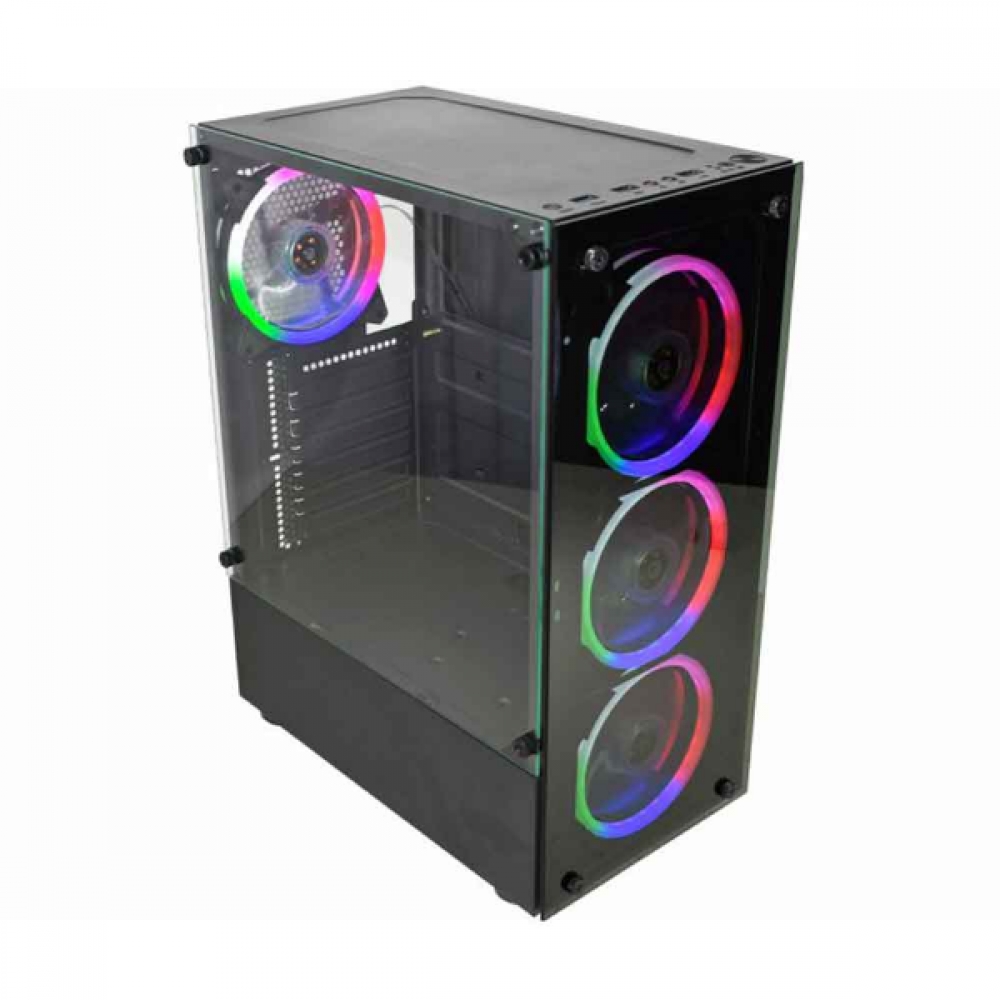 Gabinete Gamer ATX Kmex CG10W5 Elite Sem fonte Lateral e Frontal Vidro