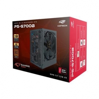 Fonte de alimentação ATX 700W 80 Plus Bronze C3 Tech PS-G700B