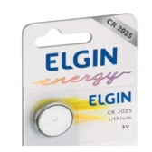 Bateria Lithium CR2025 3V ELGIN - Moeda