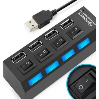Hub USB 2.0 4 Portas Knup HB-T63