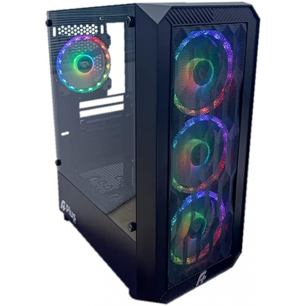Gabinete Gamer ATX  APlus Tech Zohar AP-GB-4780 sem Fonte com 4 Fans A-RGB