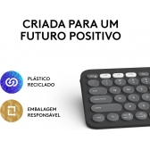 Teclado Bluetooth Logitech Pebble Keys 2 K380s 