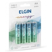 Pilha Alcalina AA ELGIN LR6 C/4UN