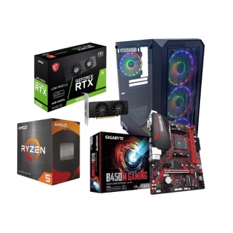 PC Charm Gamer AMD Ryzen 5 5600 16GB DDR4 1TB SSD NVME  RTX3050 6GB GDDR6